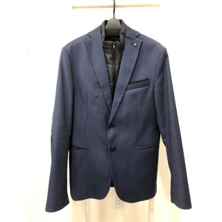 ザラ(ZARA)のZARA MAN★ザラ★フェイクインナーダウン付テーラードジャケット(テーラードジャケット)