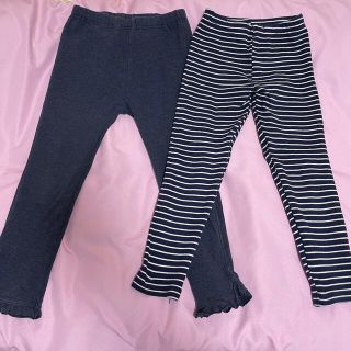 ユニクロ(UNIQLO)のUNIQLO レギンス 2枚セット 女の子 size110(パンツ/スパッツ)