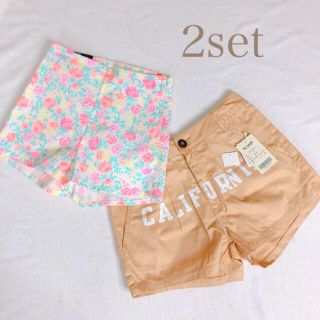 Sサイズ　新品　リダーク　パンツ&H&M 花柄　ショートパンツ