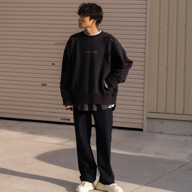 【最安値】stein OVERSIZED LAYERED SWEAT LS