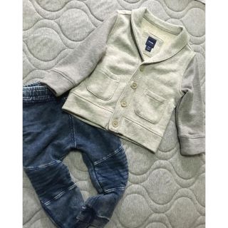 ベビーギャップ(babyGAP)の未使用★GAPスウェットカーディガンZARAユニクロ(シャツ/カットソー)