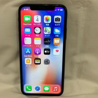 アップル(Apple)のiphoneX64G. 美品SIMフリー(スマートフォン本体)