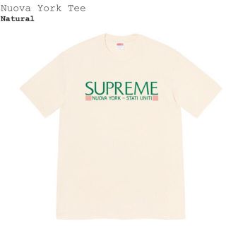 シュプリーム(Supreme)のM supreme 20fw Nuova York Tee natural 新品(Tシャツ/カットソー(半袖/袖なし))