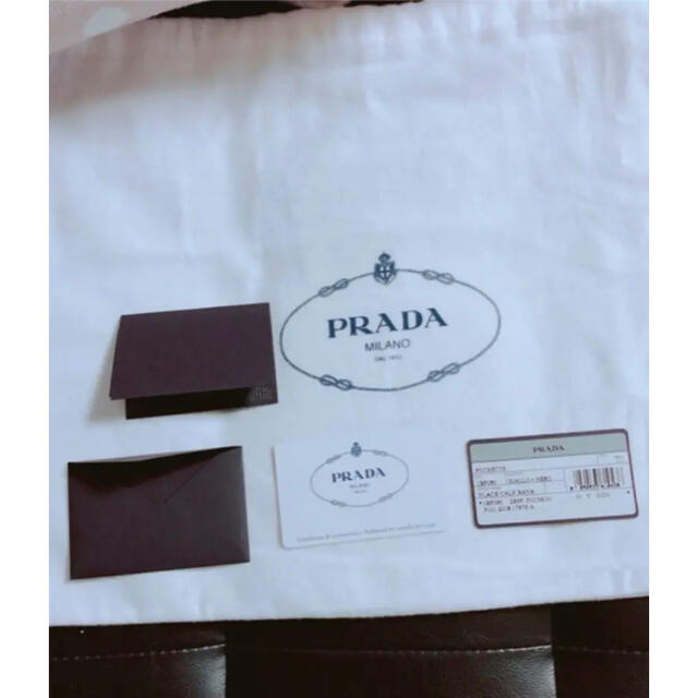 PRADA glace calf bana クラッチバッグ ポシェット