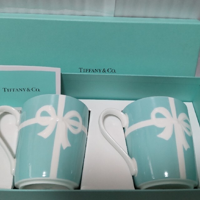 【新品未使用】TIFFANY&Co ティファニー  ブルーリボン　ペアマグカップ