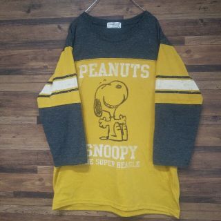 ピーナッツ(PEANUTS)のPEANUTS スヌーピー 七部丈 Tシャツ(Tシャツ(長袖/七分))