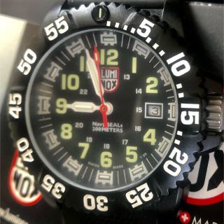 ルミノックス(Luminox)のjapan限定LUMINOXレッドハンドリミテッドバッテリ交換極美品46200円(腕時計(アナログ))