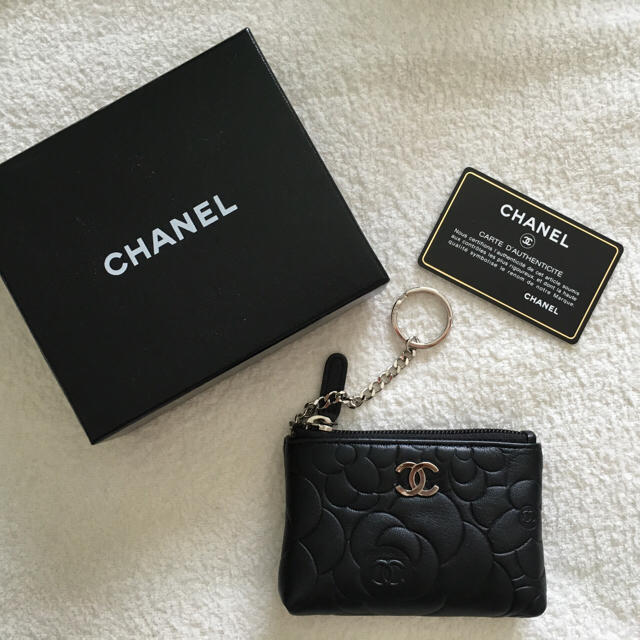 人気特価 CHANEL コインケース キーホルダー付き シャネル コインケース