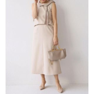 ドゥーズィエムクラス(DEUXIEME CLASSE)のdeuxieme classe flare skirt ベージュ 34(ロングスカート)