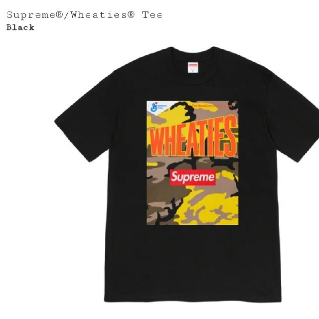 新品 シュプリーム Supreme®/Wheaties® Tee S BLACK