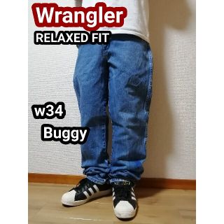 ラングラー(Wrangler)のWrangler ラングラーバギージーンズ バギーデニム テーパードパンツw32(デニム/ジーンズ)