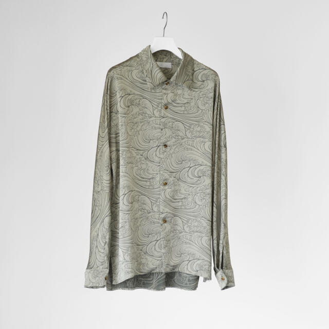 ◆新品未使用　タグ付き　ETHOSENS wave pattern shirts