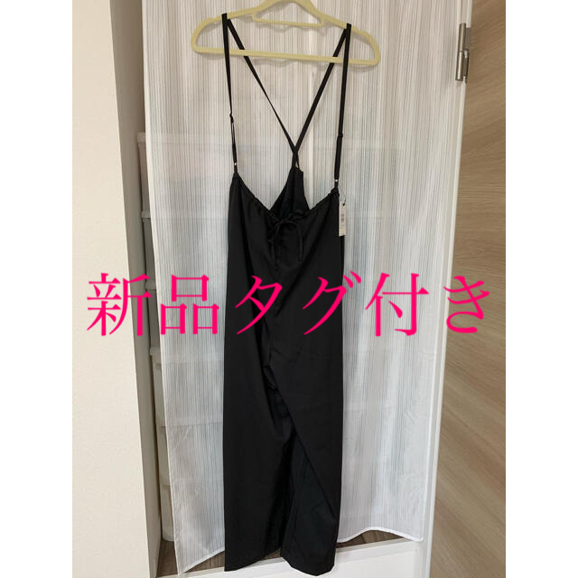 w closet(ダブルクローゼット)のダブルクローゼット ロングパンツ サロペット レディースのパンツ(サロペット/オーバーオール)の商品写真