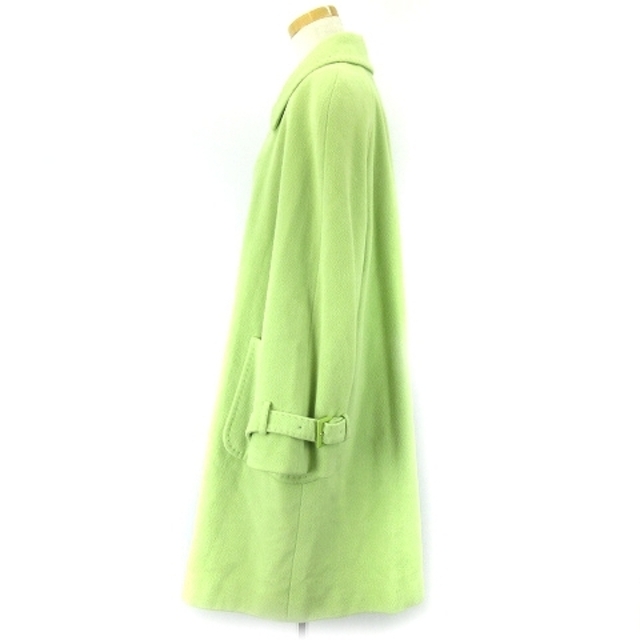 SOLEIL(ソレイユ)のソレイユ SOLEIL ステンカラーコート ウール 黄緑 M IBS94 レディースのジャケット/アウター(その他)の商品写真