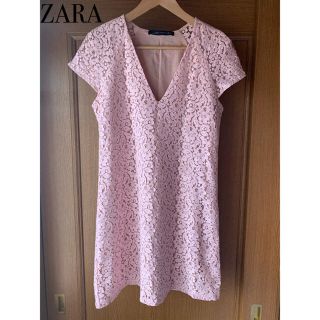 ザラ(ZARA)の最終お値下げ! [ZARA] レース 刺繍 ワンピース(ひざ丈ワンピース)