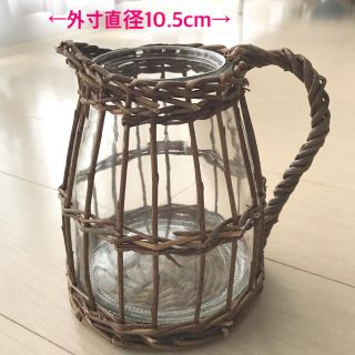 ナチュラルテイスト　ガラス花器(花瓶)