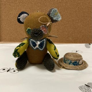 ハンドメイド チビくま①⑤ ミナペルホネン(ぬいぐるみ)