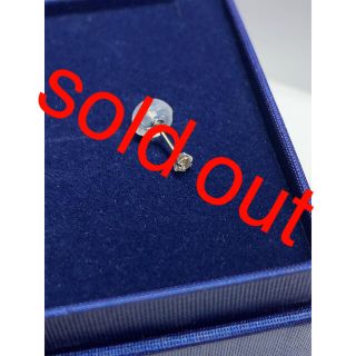 ☆天然☆ダイヤモンド☆ピアス☆片耳☆ダイアモンド☆プラチナ☆pt☆0.05ct☆(ピアス(片耳用))