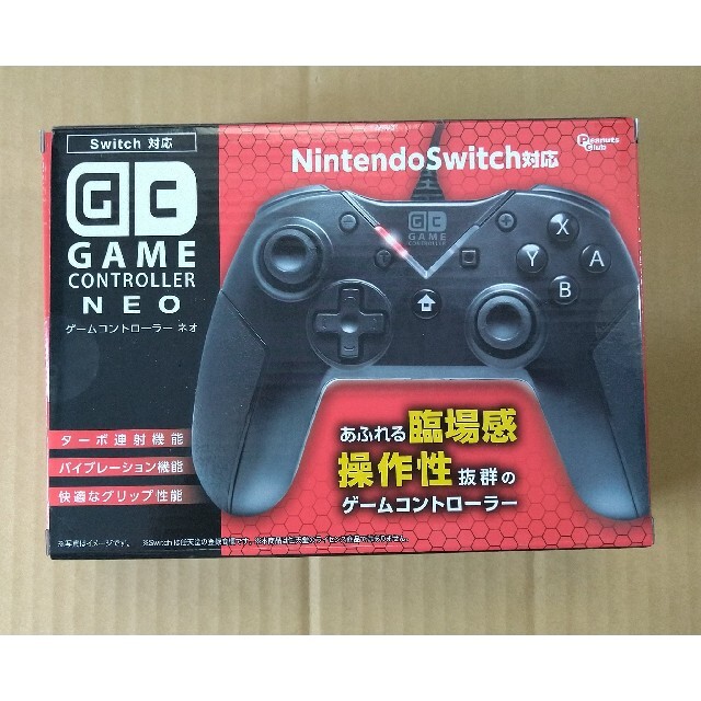 Switch対応 ゲームコントローラー NEO 黒 スイッチ エンタメ/ホビーのゲームソフト/ゲーム機本体(その他)の商品写真