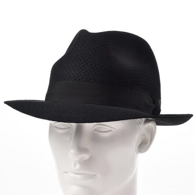 Borsalino(ボルサリーノ)のTESI テシ パンチング加工ラビットファーハット　ボルサリーノステットソン メンズの帽子(ハット)の商品写真