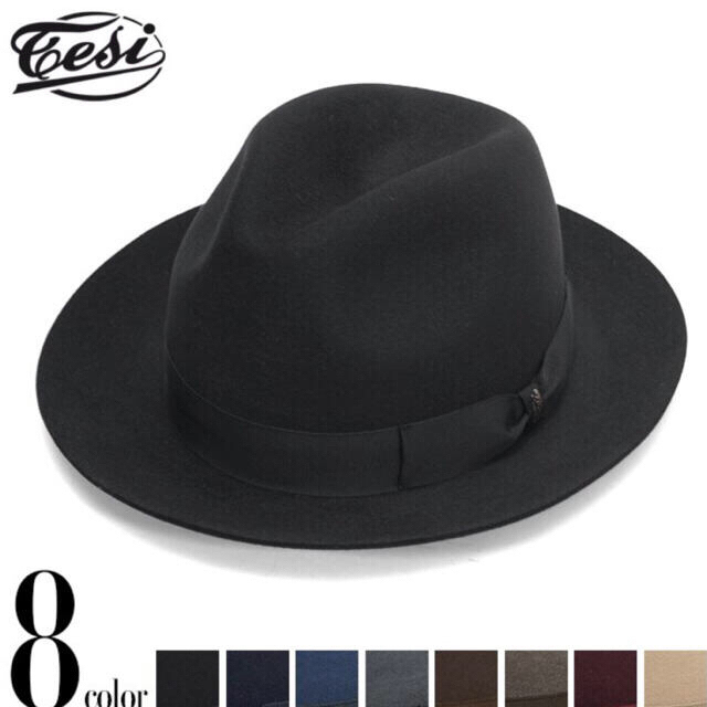 Borsalino(ボルサリーノ)のTESI テシ パンチング加工ラビットファーハット　ボルサリーノステットソン メンズの帽子(ハット)の商品写真