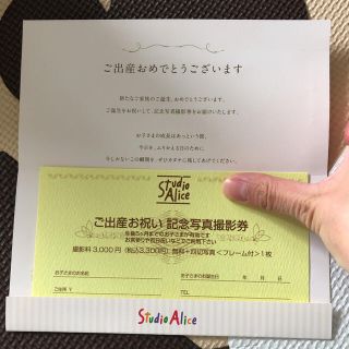 スタジオアリス　割引券　クーポン　撮影券　無料　お宮参り　百日祝　スタジオマリオ(その他)