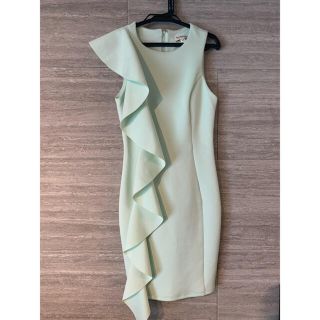 ザラ(ZARA)のmiss selfridgeダンボール素材パーティードレス　ワンピース(ミニドレス)