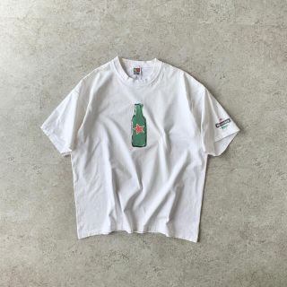 エクストララージ(XLARGE)のHeineken print Tshirt グッドプリント ホワイト ハイネケン(Tシャツ/カットソー(半袖/袖なし))