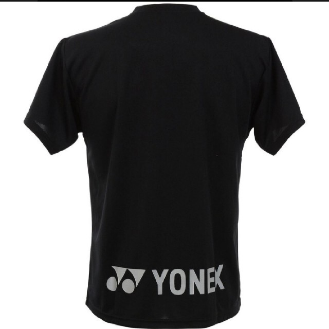 YONEX(ヨネックス)のタグ付き　新品　ヨネックスTシャツ　YONEX　 ユニM  ブラックシルバー スポーツ/アウトドアのテニス(ウェア)の商品写真