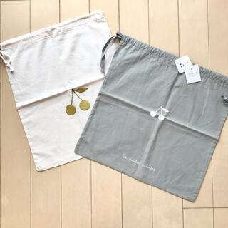 ボンポワン(Bonpoint)の新品✦Bonpoint チェリー &ロゴプリント 巾着 2枚SET(その他)