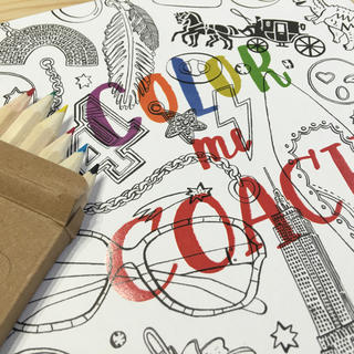 コーチ(COACH)のCOACH 非売品 大人の塗り絵・色鉛筆・シール 3点セット(アート/エンタメ)