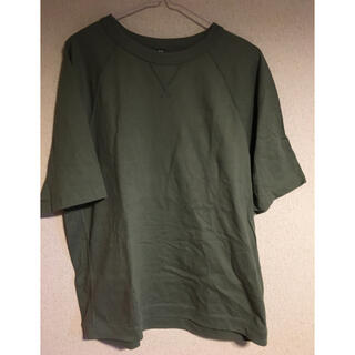 ユニクロ(UNIQLO)のUNIQLO Tシャツ モスグリーン シャツ 緑 GU ZARA H＆M(Tシャツ(半袖/袖なし))
