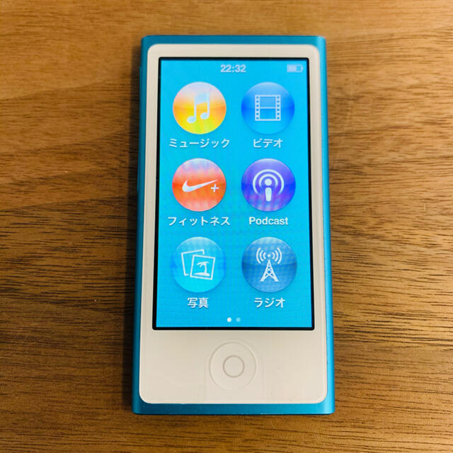 iPod(アイポッド)の【送料無料】Apple ipod nano 7世代 16GB アルミカバー付き スマホ/家電/カメラのオーディオ機器(ポータブルプレーヤー)の商品写真