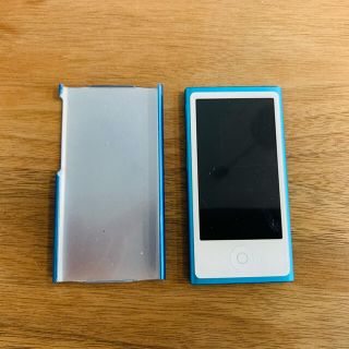 アイポッド(iPod)の【送料無料】Apple ipod nano 7世代 16GB アルミカバー付き(ポータブルプレーヤー)