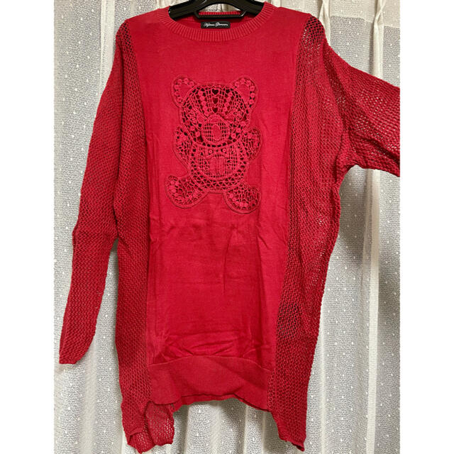 【完売品】HYSTERIC GLAMOUR ヒスベア 赤 長袖 タグ有 used