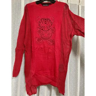 ヒステリックグラマー(HYSTERIC GLAMOUR)の【完売品】HYSTERIC GLAMOUR ヒスベア 赤 長袖 タグ有 used(チュニック)