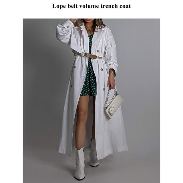 ACLENT Lope belt volume trench coat