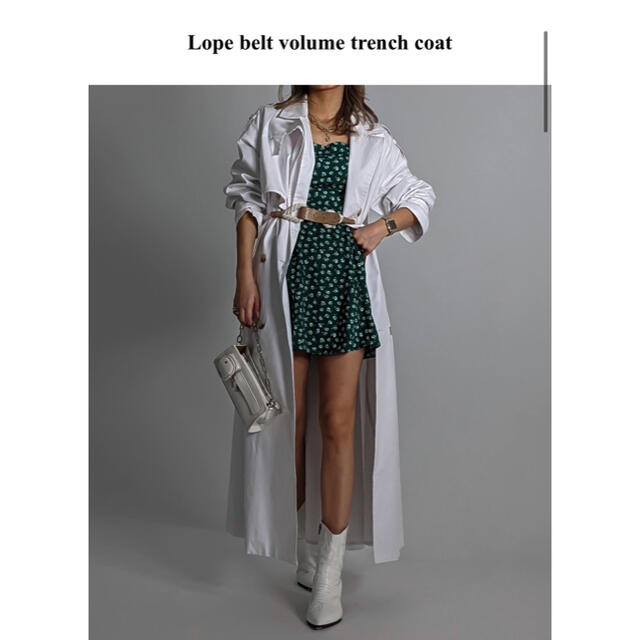 ACLENT Lope belt volume trench coat