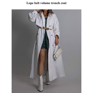 アリシアスタン(ALEXIA STAM)のACLENT Lope belt volume trench coat(トレンチコート)