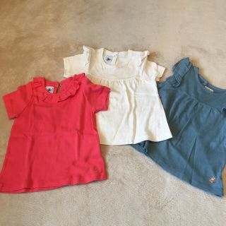 プチバトー(PETIT BATEAU)のmist様専用⭐️プチバトー　シャツ3点セット　美品(シャツ/カットソー)