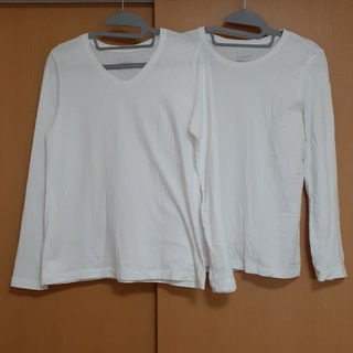 ムジルシリョウヒン(MUJI (無印良品))の無印良品 長袖Tシャツ Lサイズ 2枚セット(Tシャツ(長袖/七分))