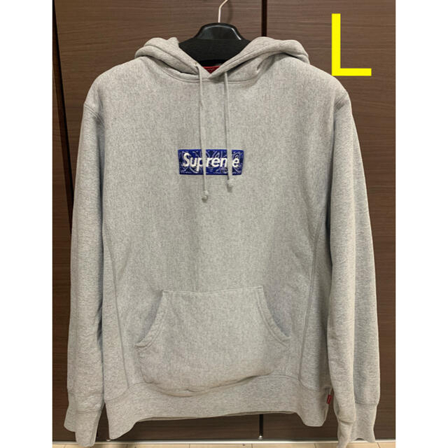 メンズ美品　Supreme Bandana Box Logo Hooded L