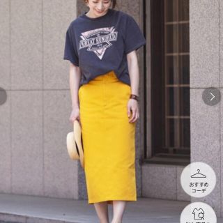 ビューティアンドユースユナイテッドアローズ(BEAUTY&YOUTH UNITED ARROWS)の【まるる様専用】Dickies タイトスカート　S マスタード(ロングスカート)