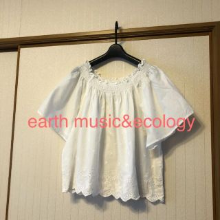 アースミュージックアンドエコロジー(earth music & ecology)の美品❤️earthmusic&ecology トップス コットンブラウス(シャツ/ブラウス(半袖/袖なし))