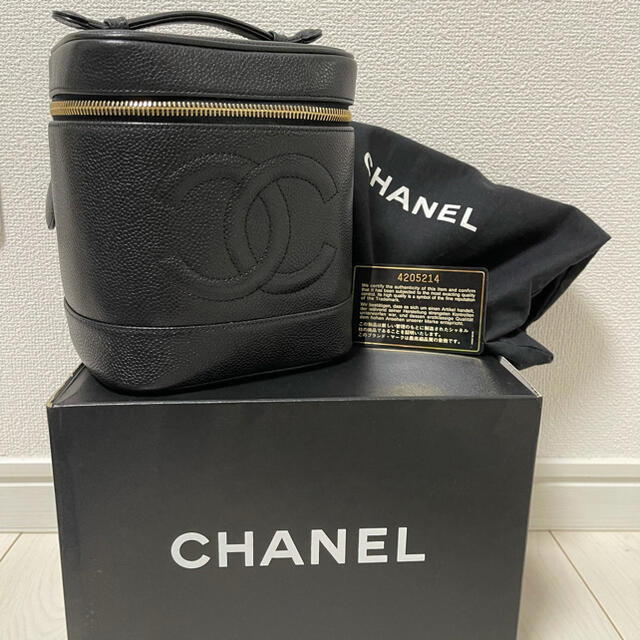 CHANEL シャネル　キャビアスキン　バニティ　美品chanel