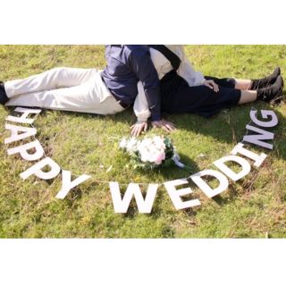 イケア(IKEA)のガーランド　(HAPPY WEDDING)(その他)