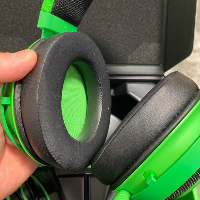 Razer Kraken Green ゲーミングヘッドセット アナログ接続 3