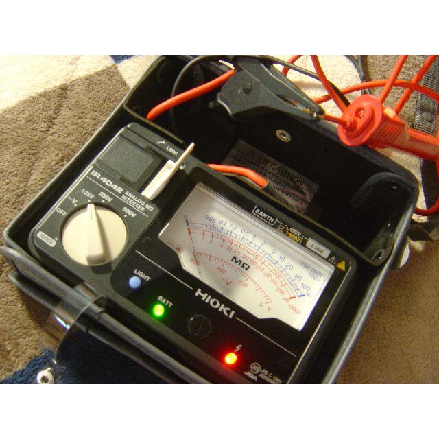 日置電機 HIOKI IR4042-11 4レンジ絶縁抵抗計 スイッチ付リード 超美品