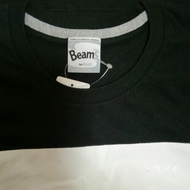 SMAP(スマップ)のSMAPグッズ　Tシャツ　ブラック　S　未使用　Beams エンタメ/ホビーのタレントグッズ(アイドルグッズ)の商品写真