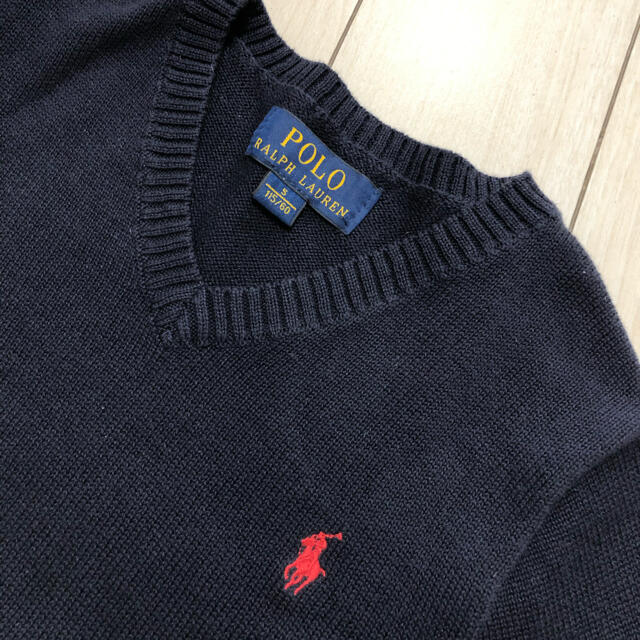 POLO RALPH LAUREN(ポロラルフローレン)のラルフローレン 100 110 115 S カーディガン 濃紺 お教室 子供 キッズ/ベビー/マタニティのキッズ服女の子用(90cm~)(カーディガン)の商品写真